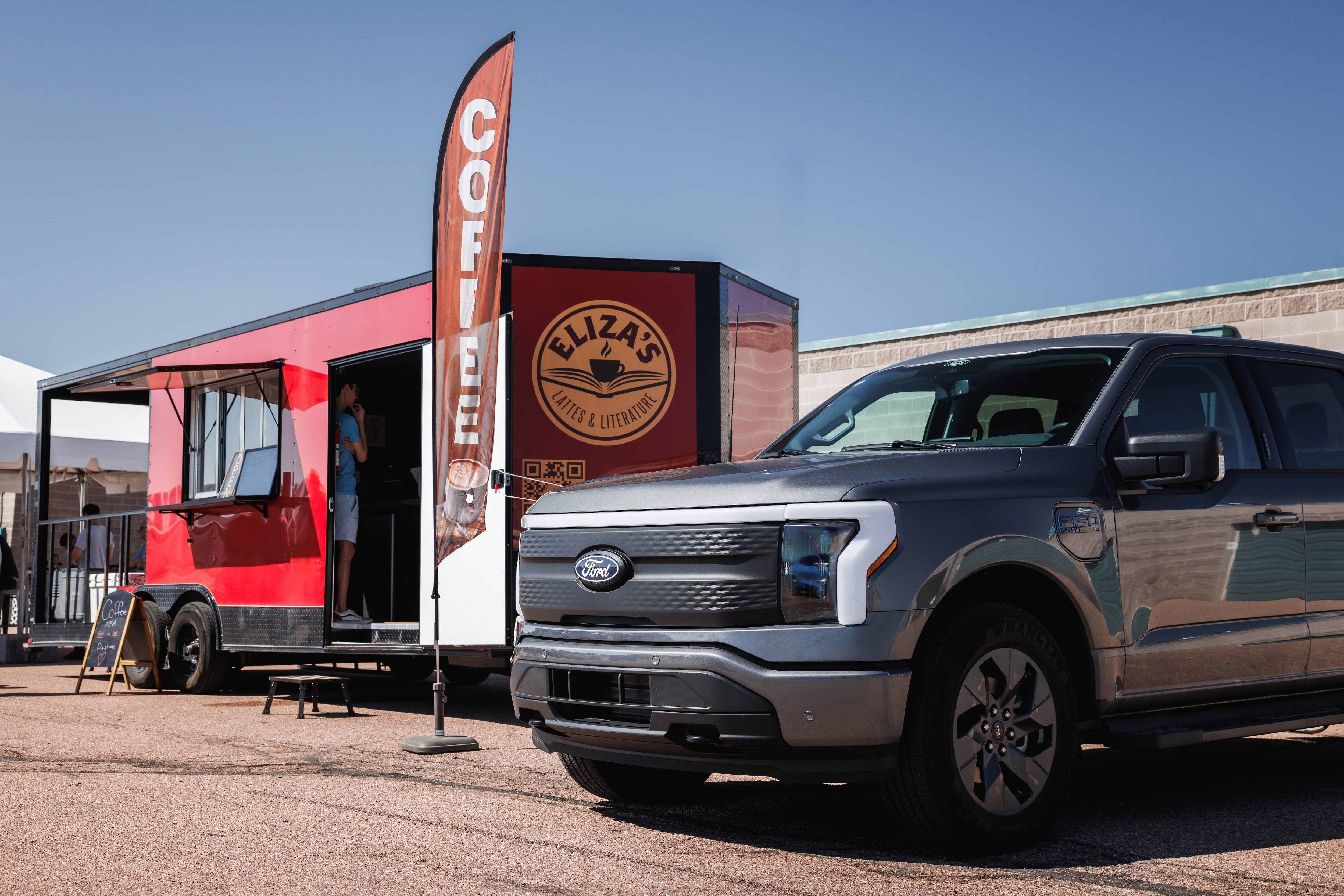 A year ago, Eliza Modisette took a chance. She quit her accounting job, purchased an F-150 Lightning and concession trailer, and started a mobile café and indie bookstore with her husband.